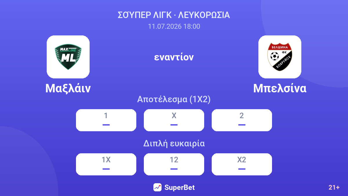 Μαξλάιν - Μπελσίνα — αποδόσεις
