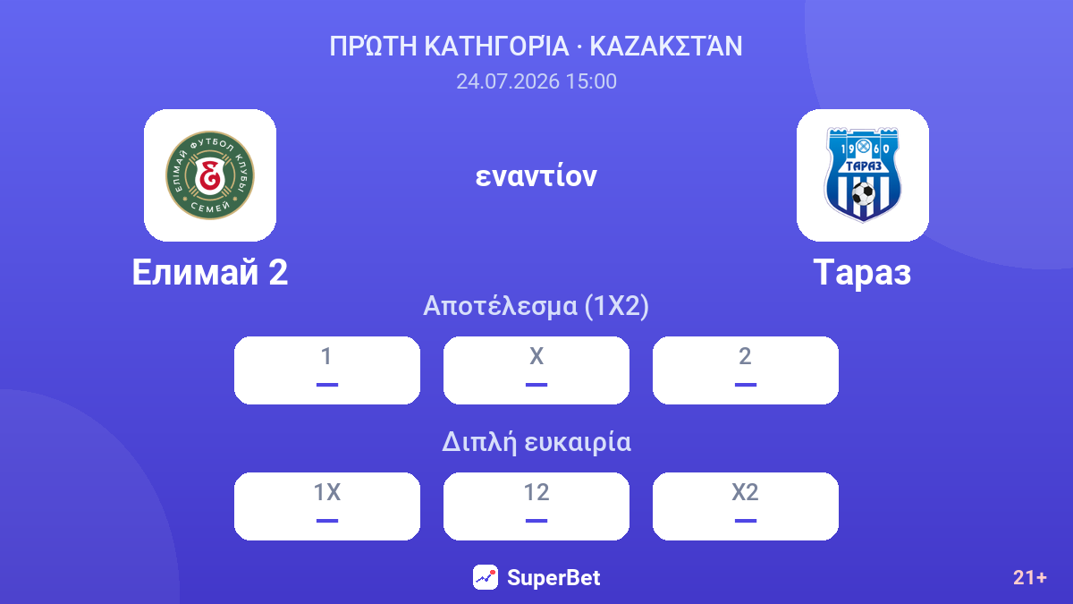 Ελιμάι 2 - Ταράζ — αποδόσεις